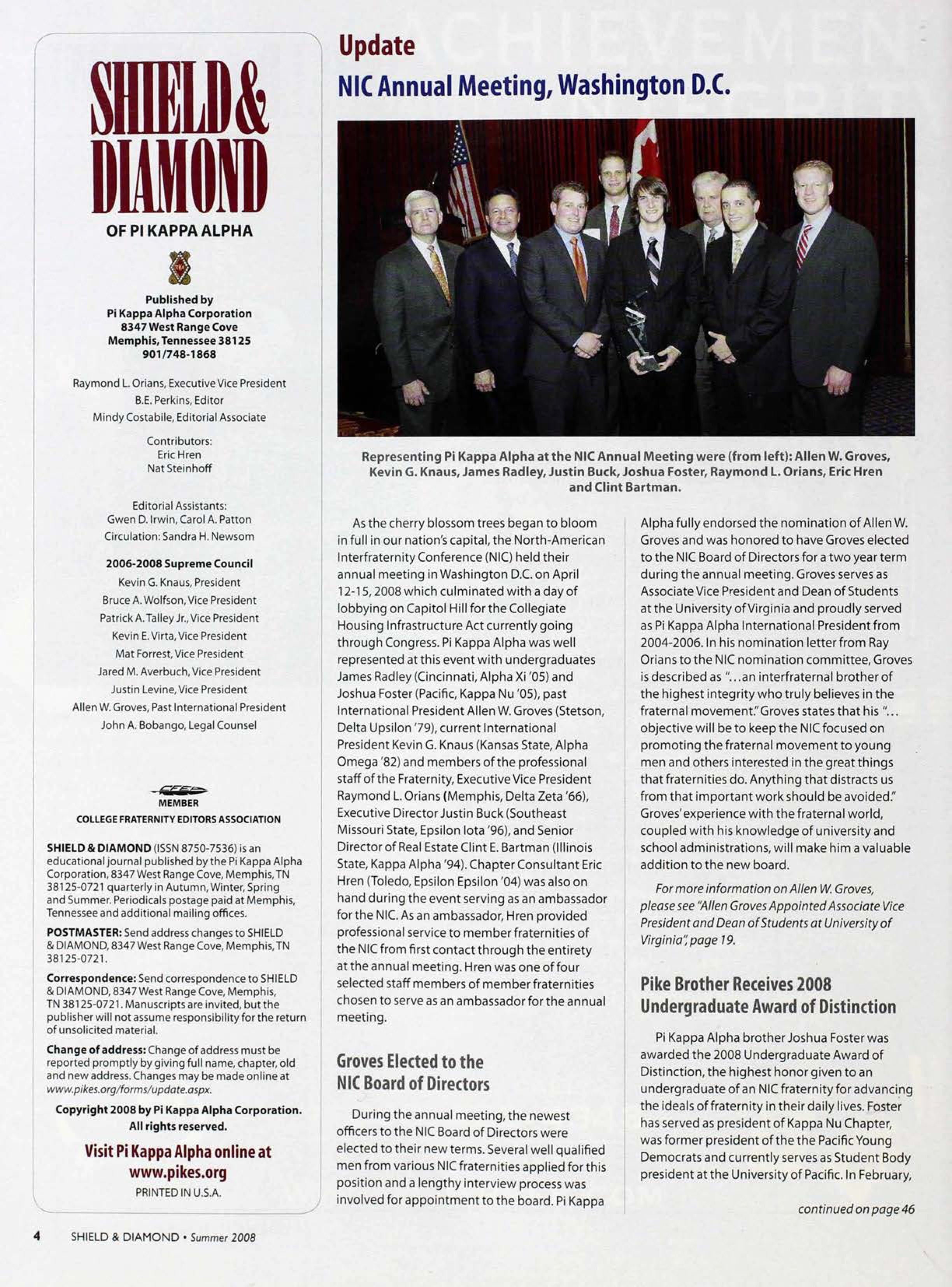 Update: NIC Annual Meeting, Washington D.C.